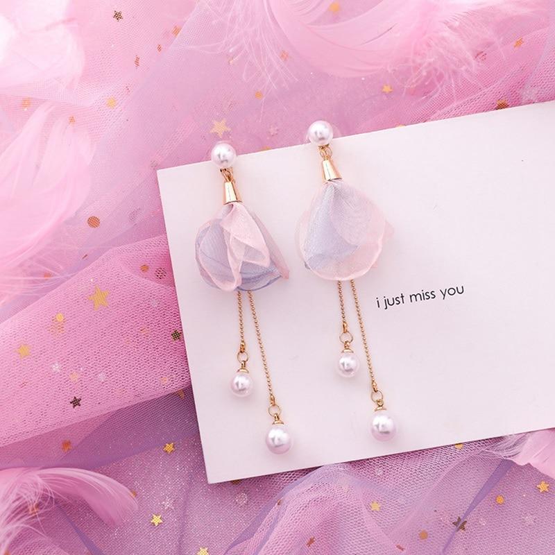 Pink Party Drop Modeohrringe