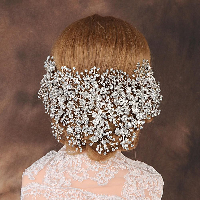 Kostbarer Strassstein Mit Voller Rücken Tiara Besetzt