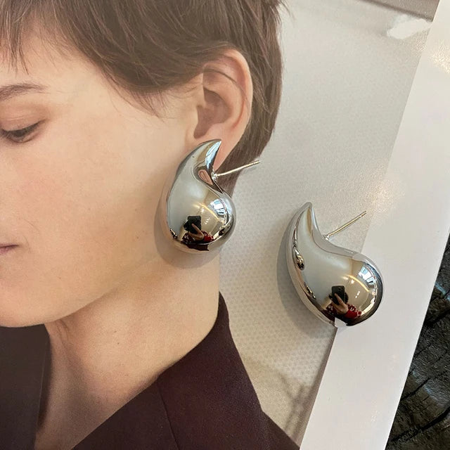 Vintage Spiral Ohrringe für Frauen - Leichte Tropfenohrringe im Punk-Stil