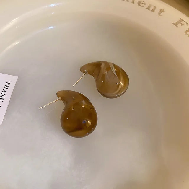 Vintage Spiral Ohrringe für Frauen - Leichte Tropfenohrringe im Punk-Stil