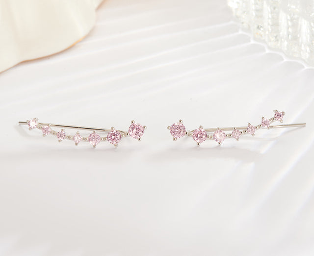 Glamour | Glänzender Zirkon 925 Sterling Silber Ohrring