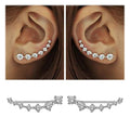 Glamour | Glänzender Zirkon 925 Sterling Silber Ohrring