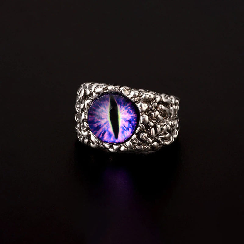 Bemerkenswerte Vintage Mode 3D Dragon Eyes Verstellbare Gotikringe