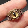 Bemerkenswerte Vintage Mode 3D Dragon Eyes Verstellbare Gotikringe