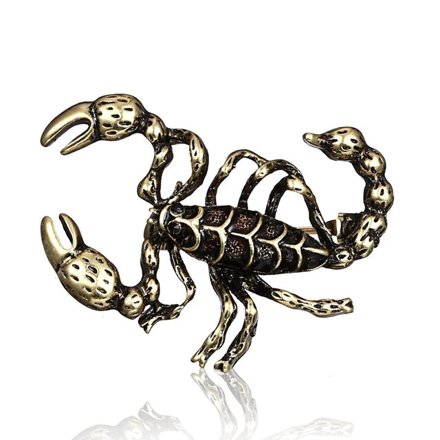 Retro Crystal Scorpion Brooch Pin | Insect Spider Jewelry