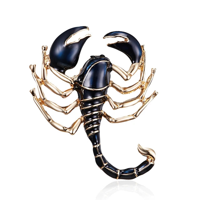 Retro Crystal Scorpion Brooch Pin | Insect Spider Jewelry
