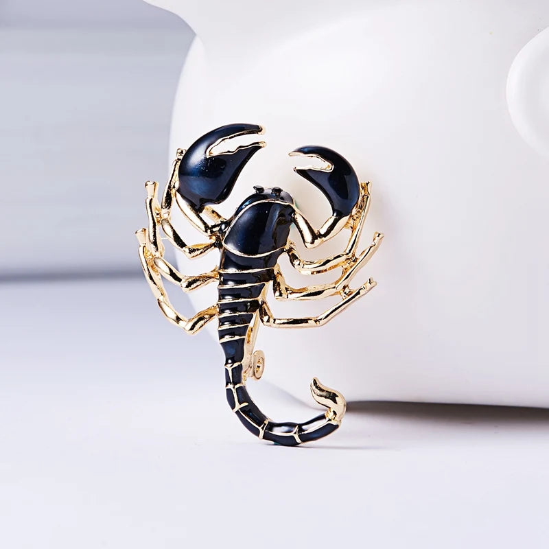 Retro Crystal Scorpion Brooch Pin | Insect Spider Jewelry