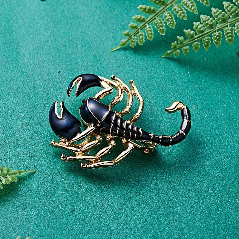Retro Crystal Scorpion Brooch Pin | Insect Spider Jewelry