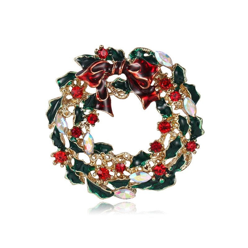 Strassstein Verziert Feiertag In Hülle Und Fülle Weihnachtsbroschen Stifte