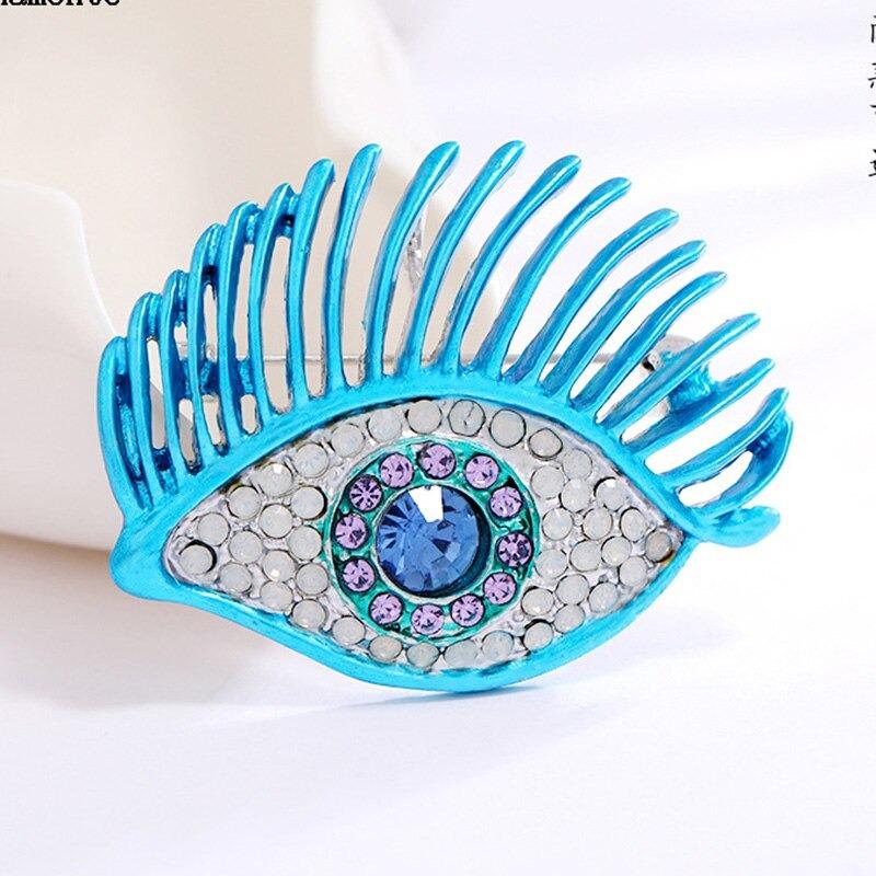 Steckbrosche Stifte Mit Strasssteinen Gefüllte Augenform