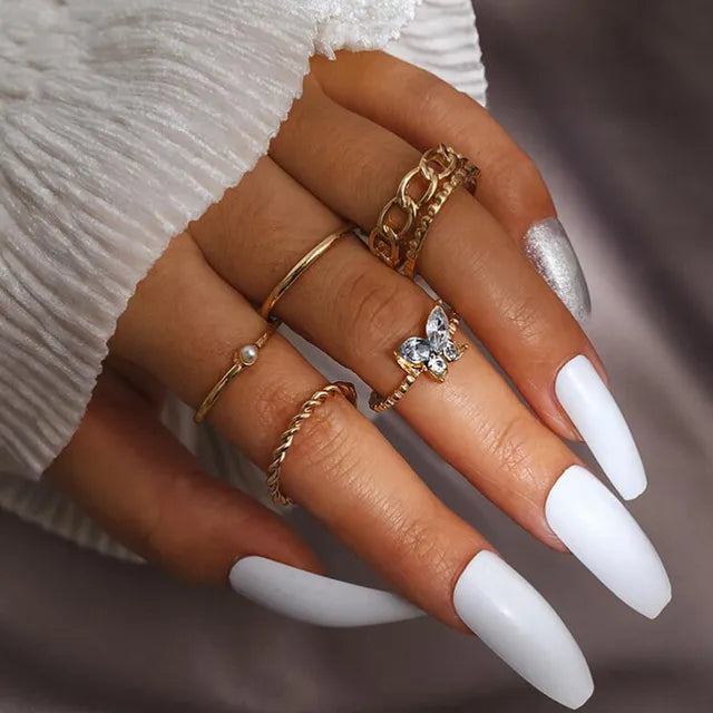 Ring Set für Frauen - Schmuck Accessoires mit Charme
