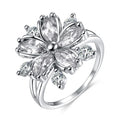 Eleganter Damenring mit Kirschblüten - Blumen Kirschen Accessoires