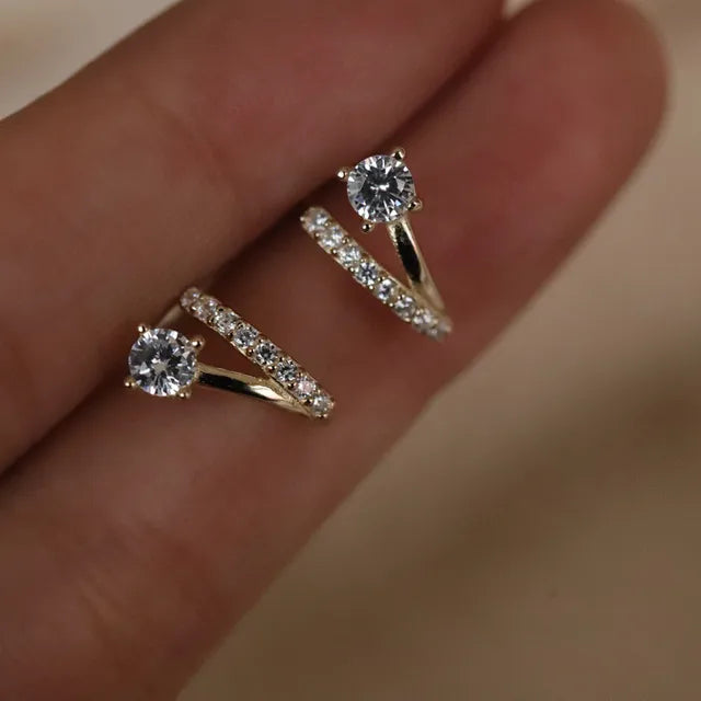 Runde Ohrstecker für Frauen Koreanische Leicht Luxus Zirkon Perle Mode Kristall Imitation Perle Süße Ohrringe Mädchen Schmuck