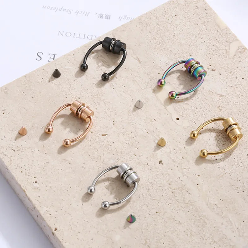 Frauen Fake Piercing Nasenring Hoop Septum Nicht Piercing Nasenclip Rock HipHoop Edelstahl Magnet Mode Punk Körperschmuck