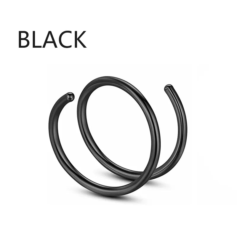 Frauen Fake Piercing Nasenring Hoop Septum Nicht Piercing Nasenclip Rock HipHoop Edelstahl Magnet Mode Punk Körperschmuck