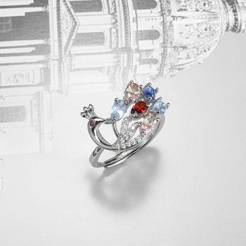 Offener Ring mit hohlem Zirkon im exquisiten Design der Spitzenklasse