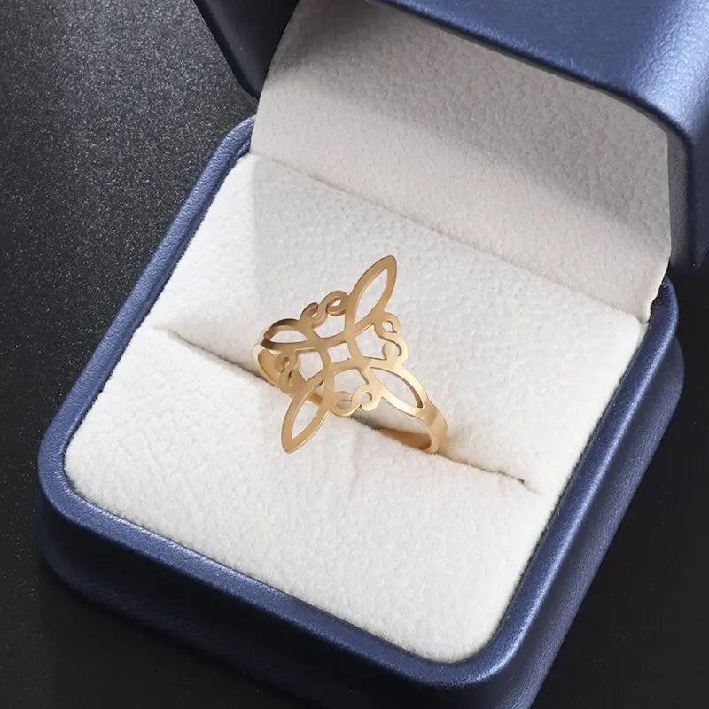 Offener Ring mit hohlem Zirkon im exquisiten Design der Spitzenklasse