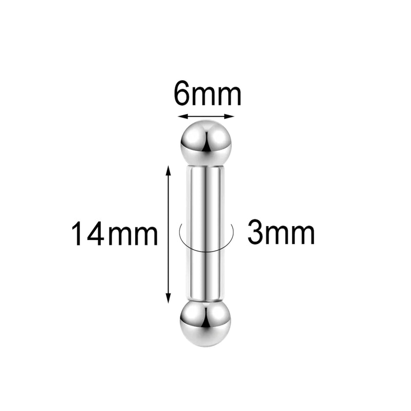 Gebogener Langhantel-Nasenring aus Titan