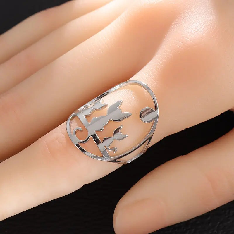 Offener Ring mit hohlem Zirkon im exquisiten Design der Spitzenklasse