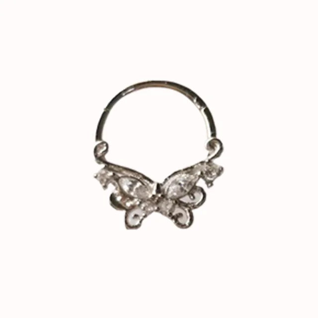 Goth Schmetterling Nasenpiercing Ring Nase Septum Piercing Ohrringe Titan Stahl Nariz Piercing Ohrknorpel Tragus Piercing Nez