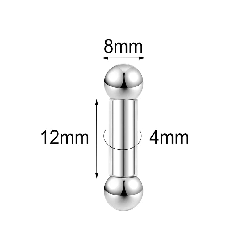 Gebogener Langhantel-Nasenring aus Titan