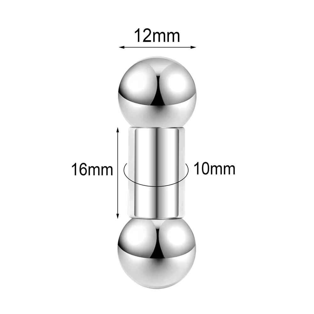 Gebogener Langhantel-Nasenring aus Titan