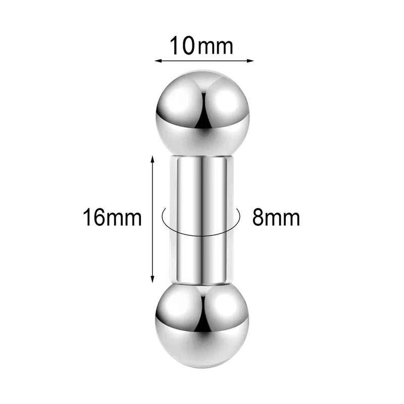 Gebogener Langhantel-Nasenring aus Titan