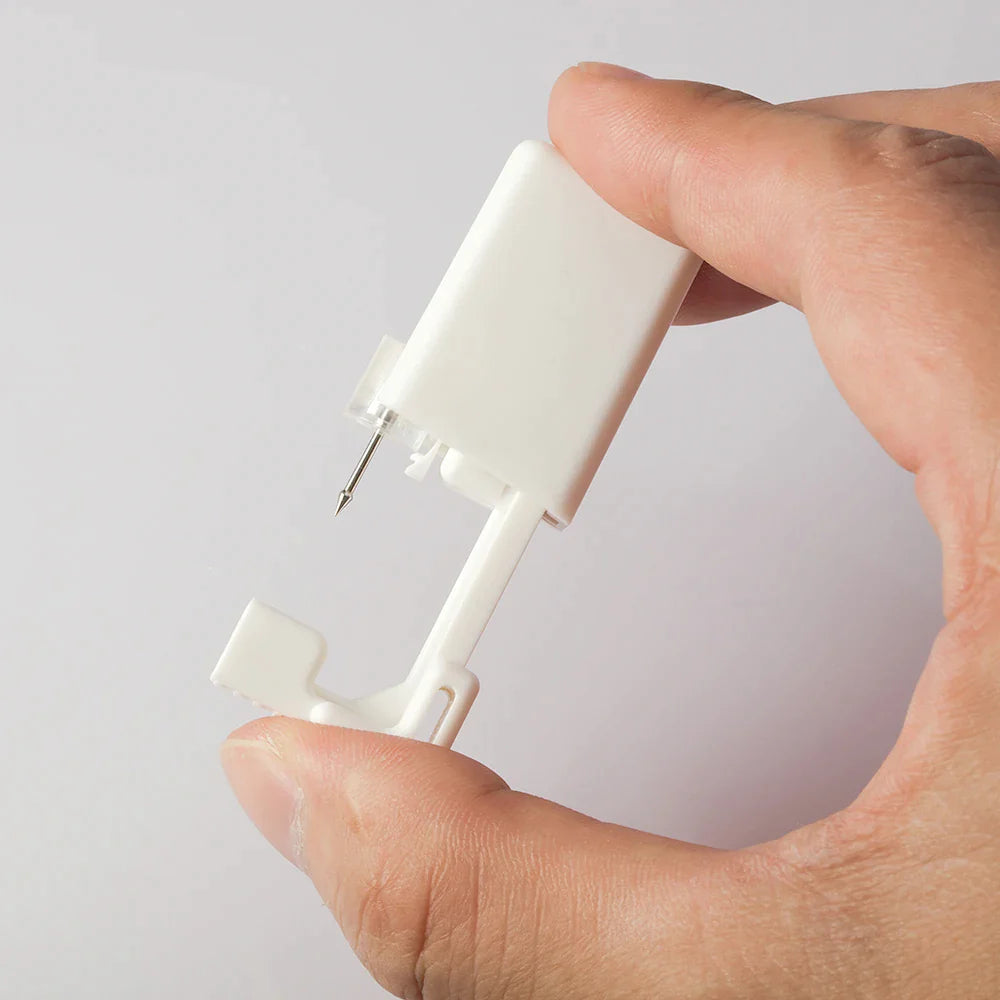 Einweg-Nasenpiercingpistolen-Set, Herz-Stern-Ersatz-Nasenring-Nieten, sicher, bequem und effektiv