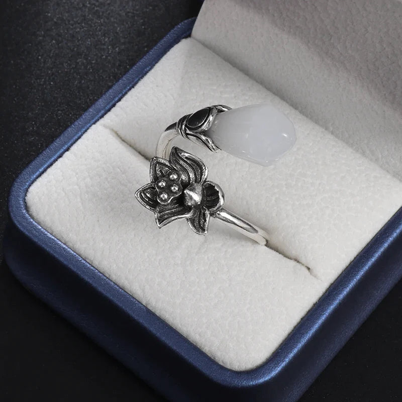 Offener Ring mit hohlem Zirkon im exquisiten Design der Spitzenklasse