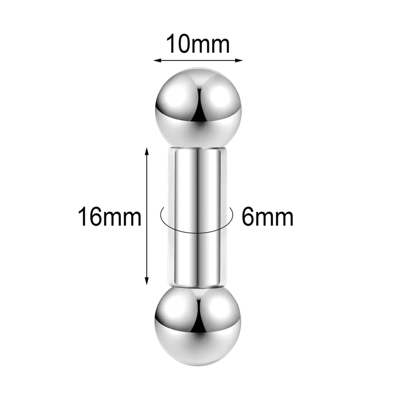 Gebogener Langhantel-Nasenring aus Titan