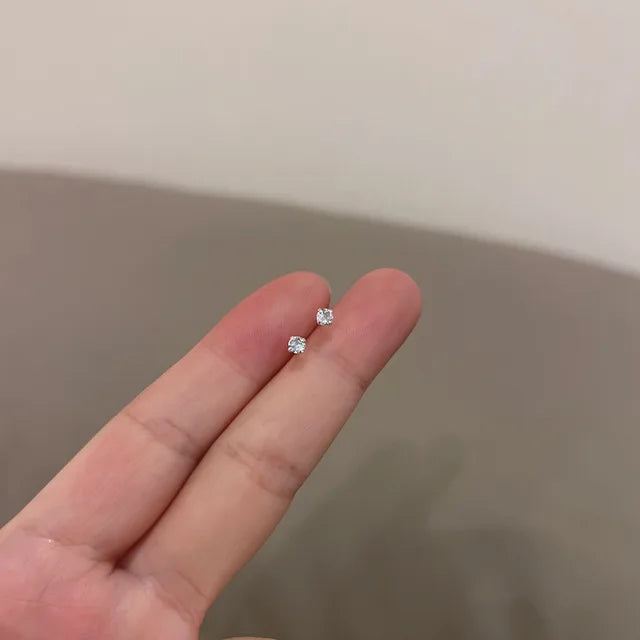 Zirkon Herz Ohrstecker Set für Frauen und Mädchen