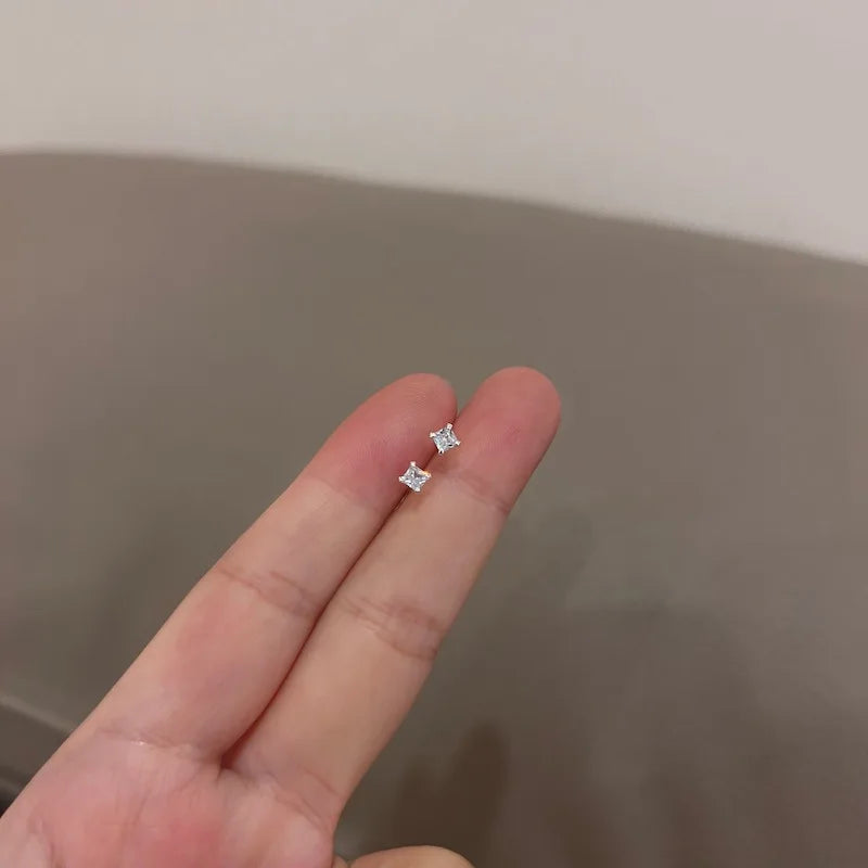 Zirkon Herz Ohrstecker Set für Frauen und Mädchen