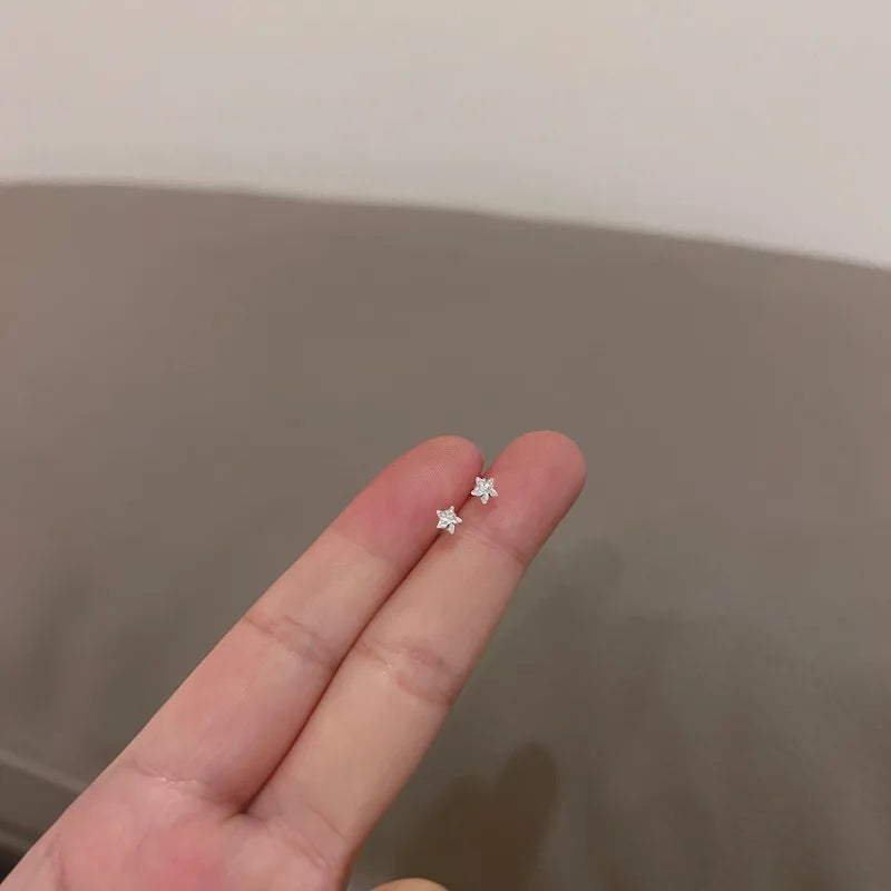 Zirkon Herz Ohrstecker Set für Frauen und Mädchen