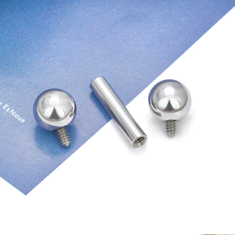 Gebogener Langhantel-Nasenring aus Titan