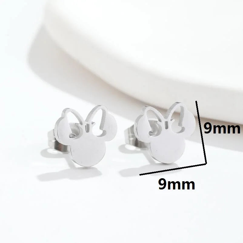 Edelstahl Ohrstecker | Edelstahlschmuck | Maus Ohrstecker