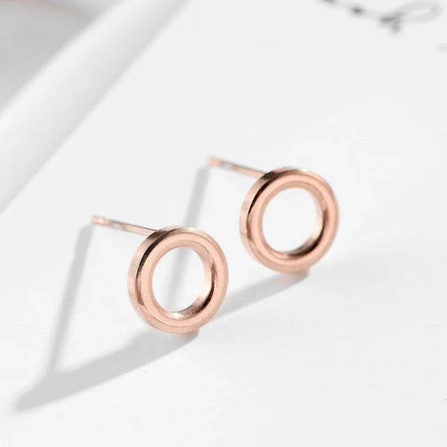 Edelstahl Ohrstecker Schmuck | Pin Ohrring aus Edelstahl - Ohrstecker