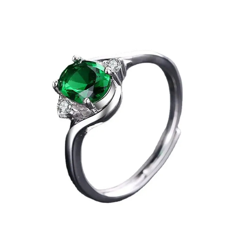 Offener Ring mit hohlem Zirkon im exquisiten Design der Spitzenklasse