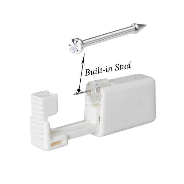 Einweg-Nasenpiercingpistolen-Set, Herz-Stern-Ersatz-Nasenring-Nieten, sicher, bequem und effektiv