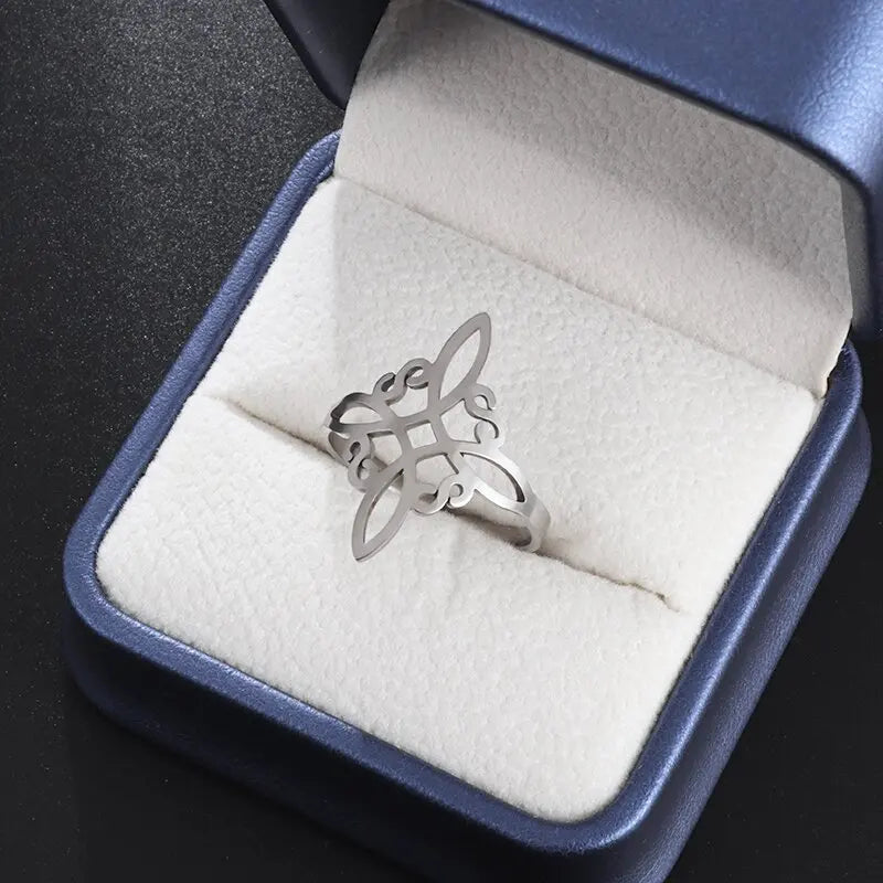 Offener Ring mit hohlem Zirkon im exquisiten Design der Spitzenklasse