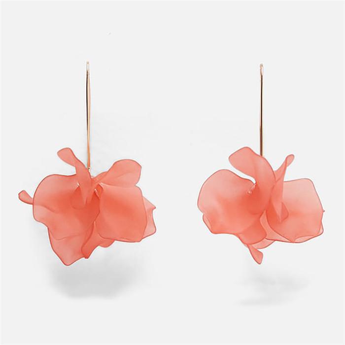 Scharlachrote Mode Ohrringe Drop Ohrringe