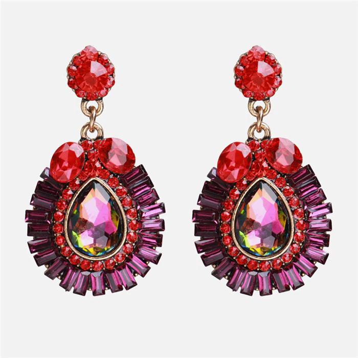 Scharlachrote Mode Ohrringe Drop Ohrringe