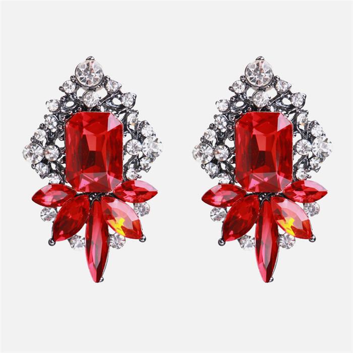 Scharlachrote Mode Ohrringe Drop Ohrringe