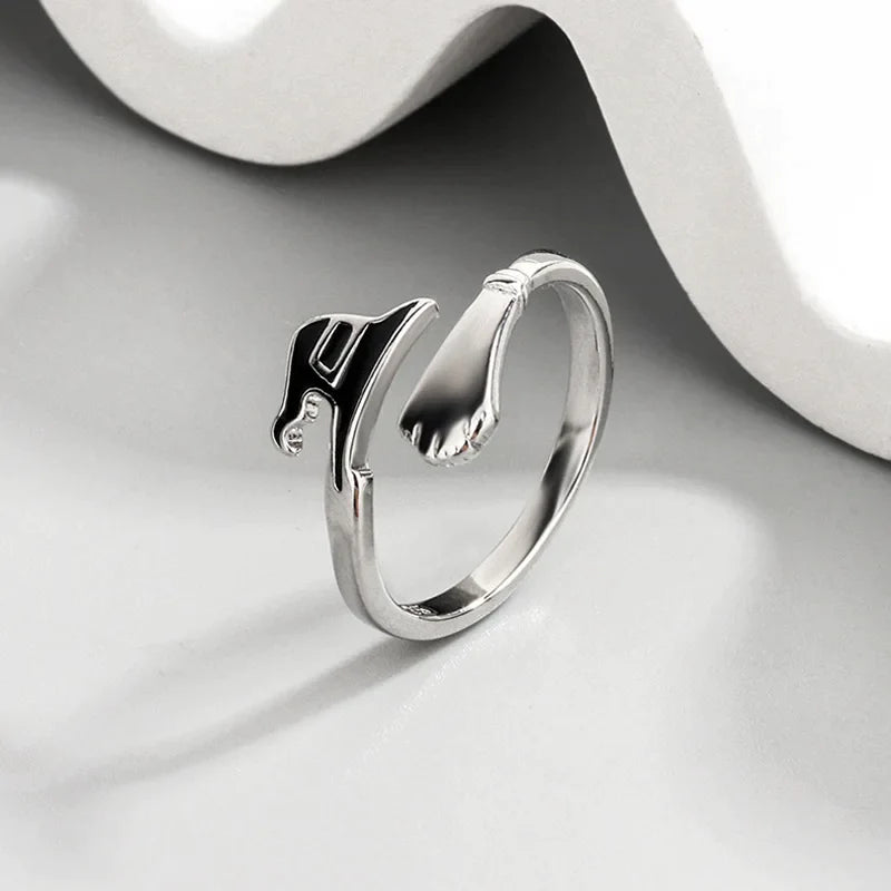 Offener Ring mit hohlem Zirkon im exquisiten Design der Spitzenklasse