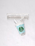 Kreative Kaffeetasse-Uhrenarmbänder, Charm-Dekoration für Apple Watch-Armbänder, Zubehör für Galaxy Watch Series-Bänder, Charms-Schmuck