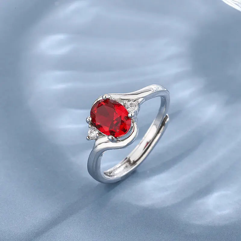 Offener Ring mit hohlem Zirkon im exquisiten Design der Spitzenklasse