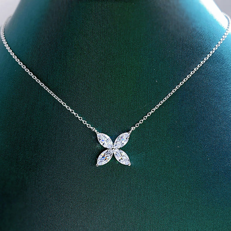 Moissanit-Augen | Auge Vollschliff Moissanit Halskette