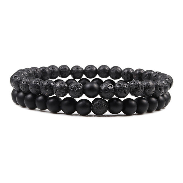 Armband aus natürlichem Lavastein
