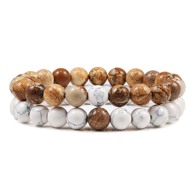Armband aus natürlichem Lavastein