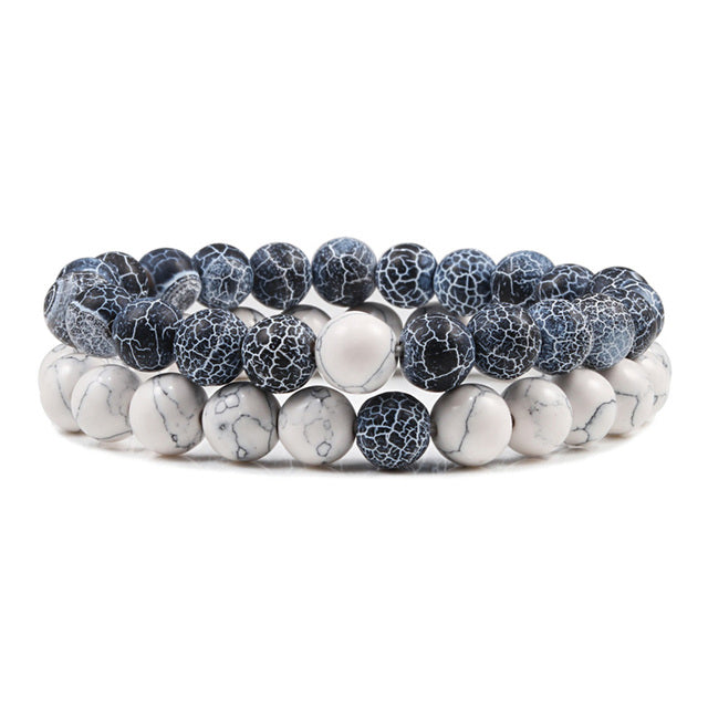 Armband aus natürlichem Lavastein