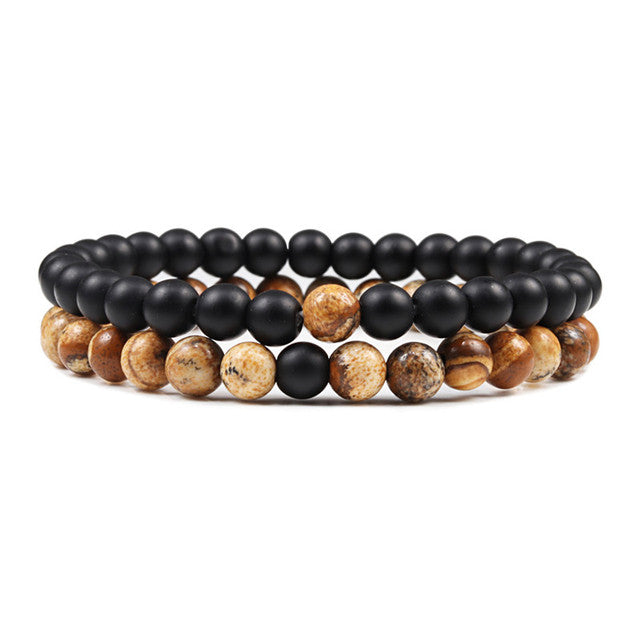 Armband aus natürlichem Lavastein